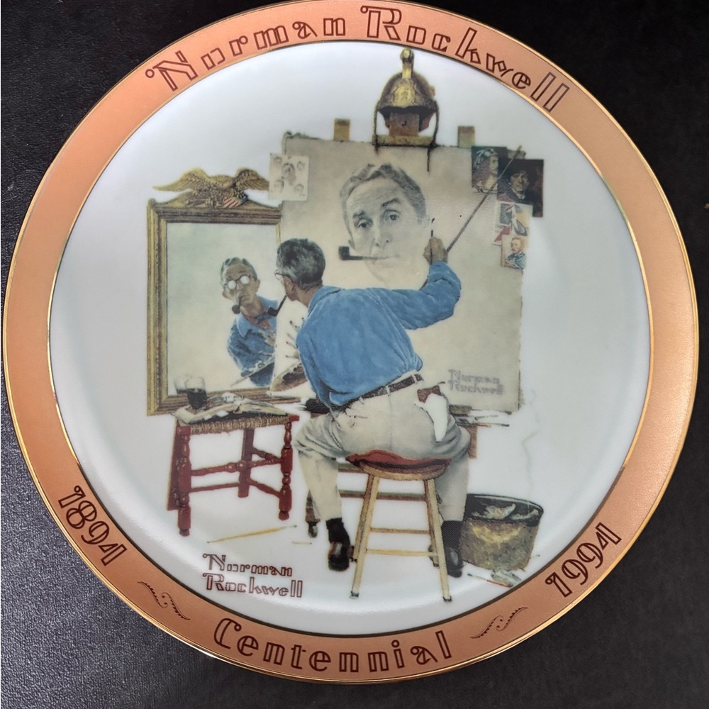 Norman Rockwell vintage plate or plates